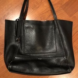 Botkier Black Leather Tote Bag
